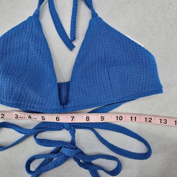 Blue Triangle Sports Active Tie Halter Beach Bikini Bralette Swim Top S Small - Picture 7 of 8